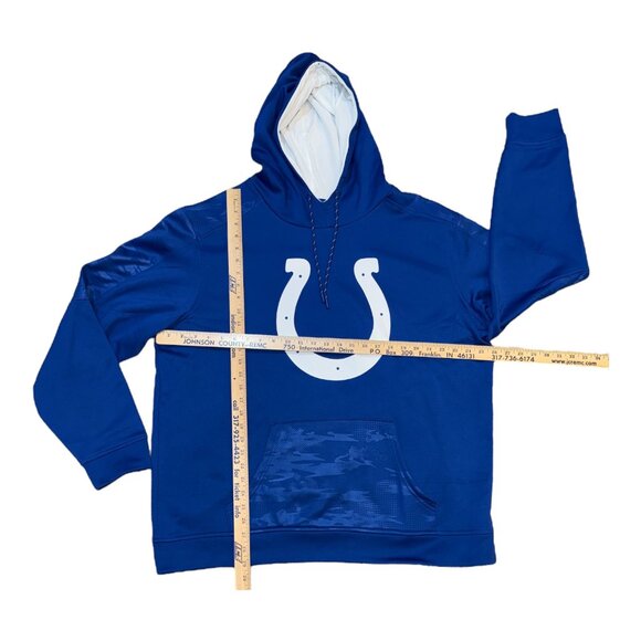 NFL Team Apparel Blue Indianapolis Colts Long Sleeve Pullover Hoodie Men’s XXL - Picture 8 of 8